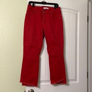 Cabi jeans with frayed hem